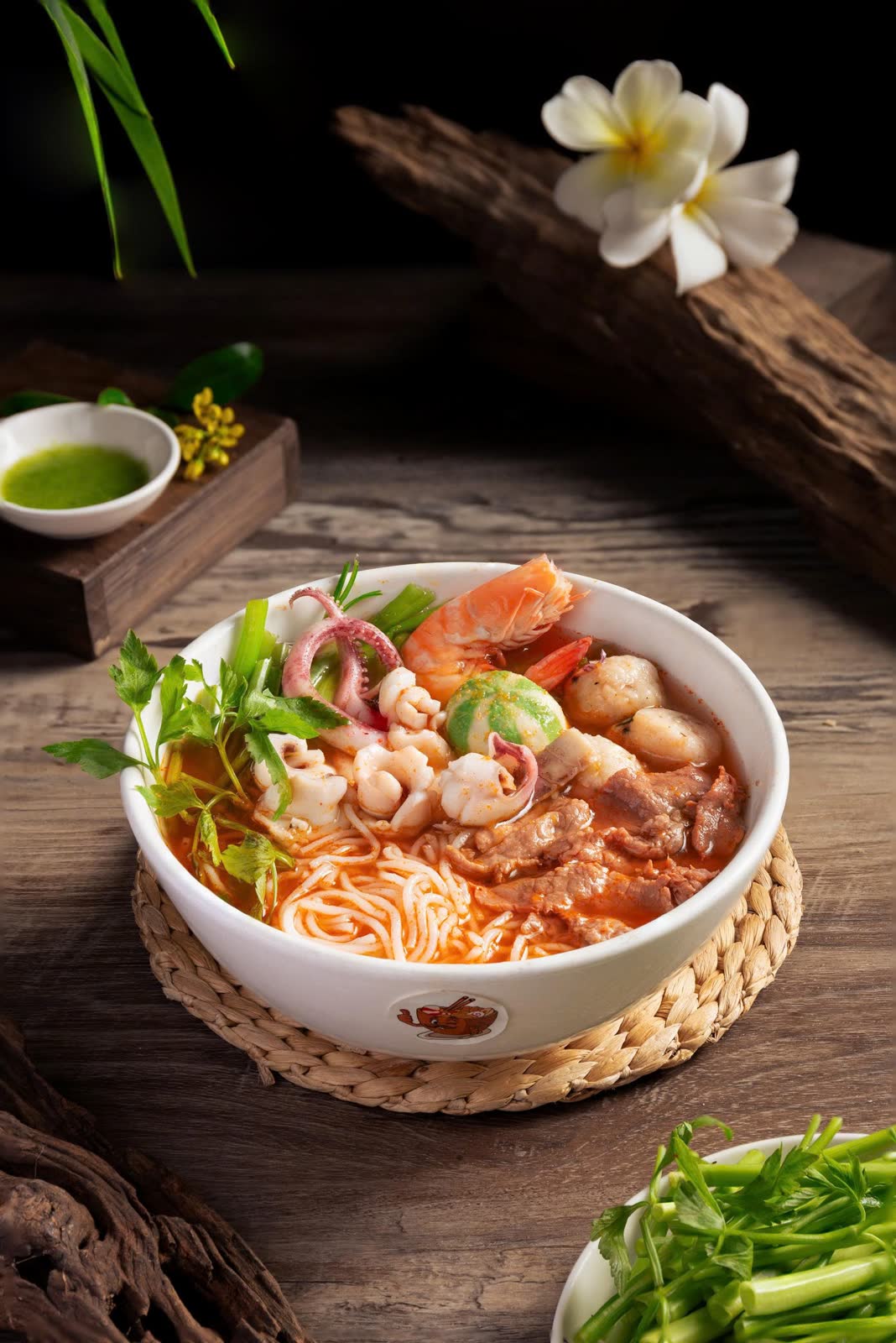 Khu ăn sáng tại Tiệm lẩu Ông Quan